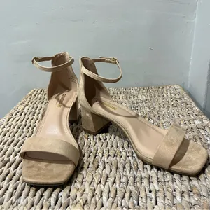 Cushionare Memory Foam heels Abbey Light Peach Beige Size 8 W thumbnail 2