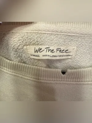 NWOT Free People We The Free Graphic Camden Sweatshirt - stars stripes - XS thumbnail 9