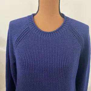 J Crew navy side-tie Crewneck elongated sweater size M thumbnail 58
