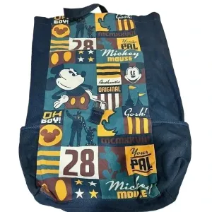Disney Parks Mickey‎ Mouse Walt Partners Your Pal Oh Boy Gosh Canvas Backpack thumbnail 2