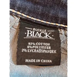 Buckle Black Fit No 3 Bootleg Jeans Light Wash Distressed Stretch Denim 28L thumbnail 3