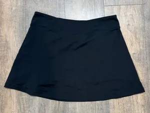 Coolibar Black UPF 50+ Sun Protection Tennis Golf Pickleball Skort‎ Skirt Size L thumbnail 1