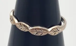 Marsala Sterling Silver Leaves Ring (3) Silver thumbnail 1