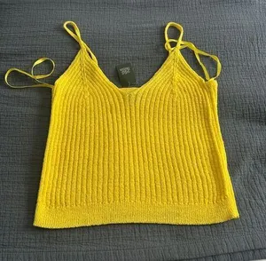 Yellow Crochet Tank thumbnail 3