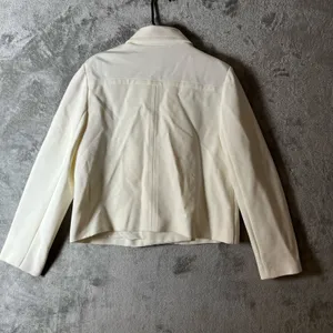 Chico’s Ivory Structured Blazer Jacket Professional Workwear‎ Size 2 Large thumbnail 3
