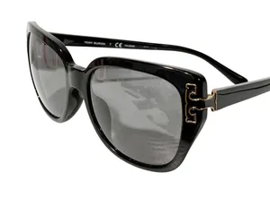 Tory Burch Sunglasses TY7134U 56 Black T Logo Gold Hardware thumbnail 1
