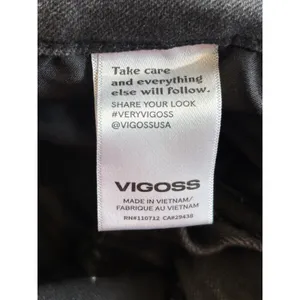 Vigoss Marley Distressed Denim Shorts Faded Black Frayed Hem Size 26 thumbnail 5