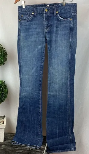 7 For All Mankind Blue A Pocket Jeans 29 thumbnail 1
