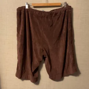 Elegant Brown Suede Women's Bermudas Size XL thumbnail 2