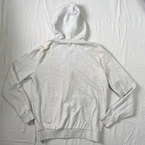 Plain Gray Zip Up Hoodie thumbnail 6