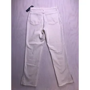 Abercrombie & Fitch 90s Straight Jeans‎ Womens 32/14R White NEW Ultra High Rise thumbnail 6