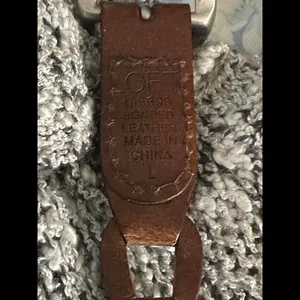 LOFT classic boho chic brown linked leather belt Size Large thumbnail 3