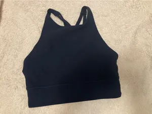 Lululemon Energy Long Line High Neck Bra - True Navy thumbnail 4