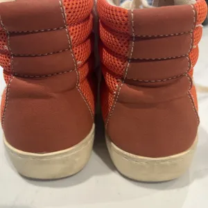 White Raven Women Bree Perforated Hi Top Orange Size 6.5 Shoes high tops skater thumbnail 3