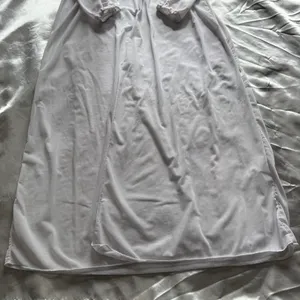 Sheer Long Cardigan Swim Cover White thumbnail 5