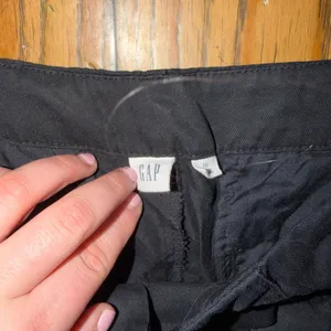 GAP Wide Leg Trousers 10 Black 100% Lyocell Soft Relaxed Workwear Pants thumbnail 2