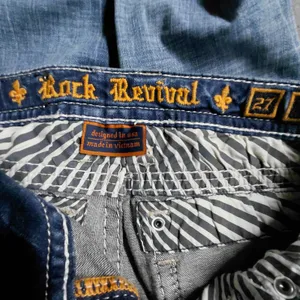 Rock Revival Ferry Skinny Jeans Size 27 Blue Low Rise Y2K Festival Retro Denim thumbnail 11