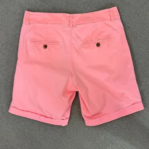 H&M Twill Cuffed Chino‎ Bermuda Shorts Neon Coral Size 6 Stretch thumbnail 7