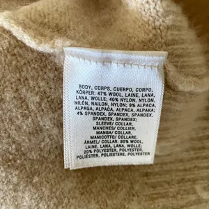 Anthropologie Moth Two Tone Cream Wool Alpaca Blend Sweater‎ V-Neck Size Small thumbnail 7