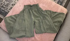 Forever 21 flowy green pants  thumbnail 1
