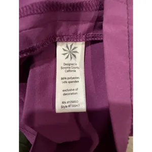 Athleta purple short-sleeve active dress gathered smocked waist Medium thumbnail 5