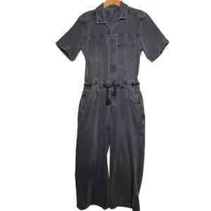FREE PEOPLE x WE THE FREE Boho Black Wash Edison Wide Leg Jumpsuit thumbnail 3