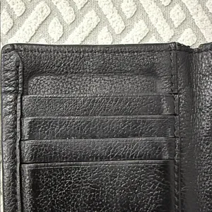 Vintage Coach Classic Black Leather wallet card holder thumbnail 4