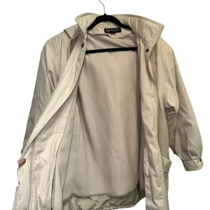 Bromley Sport Jacket‎ Medium Beige Hooded Lined Utility Coat Women thumbnail 4