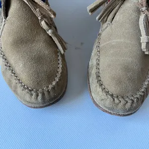 Soludos Suede Moccasin Womens Boots Sz 7 Boho Southwestern Embroidered Festival thumbnail 13