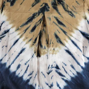 Young Fabulous & Broke Womens Susan Shirt Medium Blue T an Tie Dye Button Down thumbnail 4
