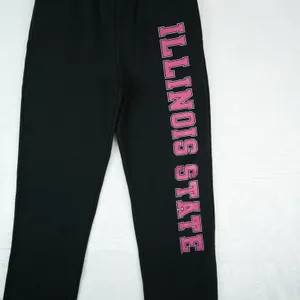 JanSport Illinois State University Redbirds Sweatpants Womens Small‎ Black Pink Joggers thumbnail 3