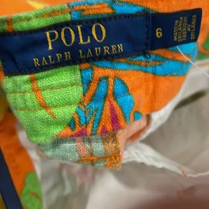 Polo Ralph Lauren Women's tropical beach shop shorts size 6 thumbnail 5