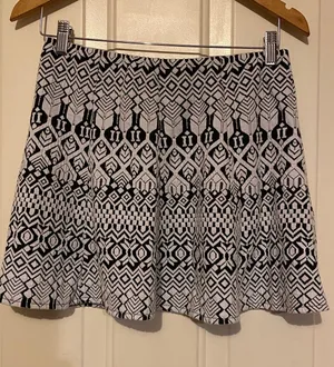 Aeropostale Black And White Mini Skirt thumbnail 1