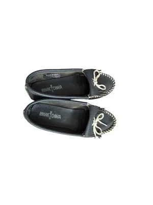 MINNETONKA Blue Leather Loafers Size US 7 thumbnail 3