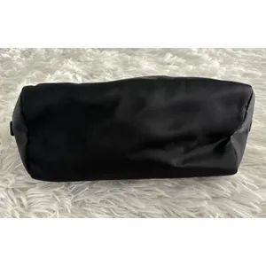 Prada black gold triangle nylon pouch toiletry cosmetic‎ case bag thumbnail 7