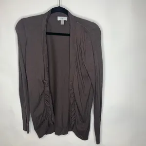 Loft Brown Button Front Cardigan Sz Medium thumbnail 5