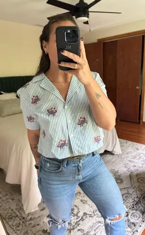 Maeve Button Down Blouse thumbnail 1