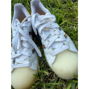 Adidas Superstar White Acid Orange Sneakers Size 6 thumbnail 6