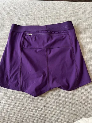 Outdoor Voices Womens‎ Small Zoom 1.5 Bloomer Shorts Acai Purple Stretch thumbnail 4
