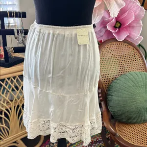 NWT Free People Intimately Midnight Muse Sugar Swizzle Lace Trim Mini Slip Skirt thumbnail 2