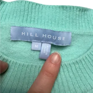 ✨🌊 Hill House Cropped Sylvie Merino‎ Wool Sweater Medium Ocean Wave 🌊✨ thumbnail 5