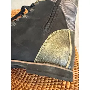 Columbia‎ Womens Lace Up Side Zip Combat Boots Black Grey Mixed Media Size 9.5 thumbnail 7