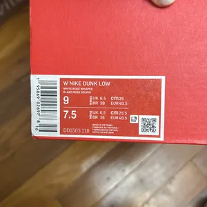 Nike Dunk Low Sneakers - Pink and White thumbnail 7