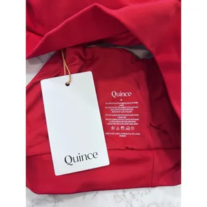 NWT Quince Cherry Red Italian Tank Bikini Top Size Medium thumbnail 5