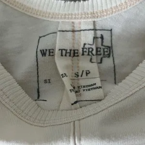 NWOT Free People We The Free Pleated Drifter Peplum Tee top low back s thumbnail 5