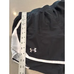 Under Armour Women's Running Shorts Black White Athletic Gym Workout‎ Small thumbnail 3