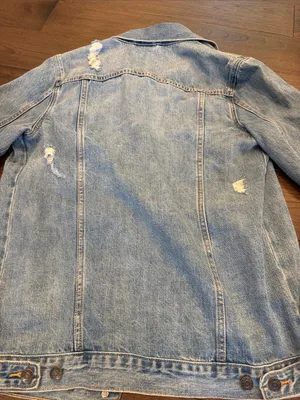 Gap 1969 Light Wash Distressed Denim Jacket Size Small - C65-002 thumbnail 8
