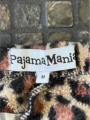 Vintage Y2K McBling Pajama Mania Leopard Fuzzy Pants size medium thumbnail 5