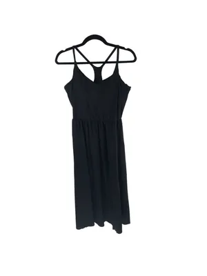 Halara Everyday Midi Chill Dress-La Land Pockets Black M thumbnail 4