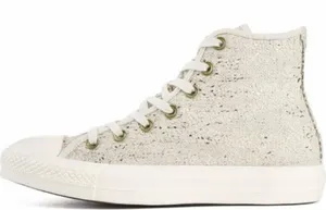 Converse all star Hi Parchment Hightop Sneakers cream sequin women’s size 9‎ thumbnail 1